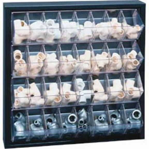 Craftline Metal Tip-Out Tray Cabinet with 4 Tiers