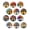 Colorful Tree of Life, variant on Strong Refrigerator Magnet Fridge Sticker, Coastal Blue Sea Refrigerator Magnets, 12Pcs Beautiful Photo Decorative Magnet Set, Small Round Crystal Glass Craftwork for Refrigerator Decor