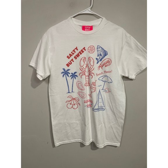 Super Mrkt Salty But Sweet Coastal Beach Summer T-Shirt
