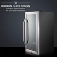 thumbnail image 4 of IVATION 18-Bottle Compressor Wine Refrigerator with Lock, Stainless Steel, 4 of 9