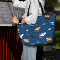 thumbnail image 6 of Rocae Colorful Ocean Shark for Large Women's Waterproof Beach Bag Tote with 7 Pockets Pool Bag for Travel Gym Vacation, 6 of 6