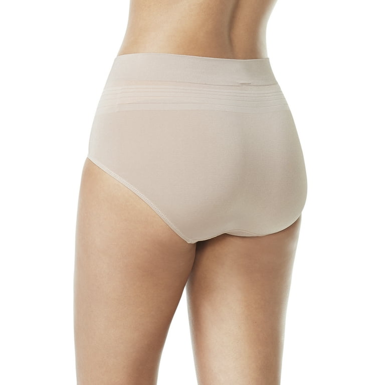 Warners Womens Blissful Benefits By Warners Seamless Brief Panty 3 Pack  Underwear