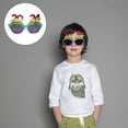 thumbnail image 1 of OULII Multi Color New Year Glasses Lightweight Plastic Party Eyeglasses Props for Festive Decor, 1 of 6
