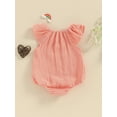 thumbnail image 6 of Suealasg Baby Girls Summer Outfit Short Sleeve Crew Neck Romper Bodysuit 3M 6M 9M 12M 18M 24M Cute One Piece Clothes for Newborn Girls, 6 of 9