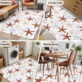 thumbnail image 5 of Ocean Red Starfish Area Rugs 2.7'x5', Washable Small Throw Rugs for Kitchen Bedroom, Summer Coastal Beach Indoor Outdoor Rug Non-Slip Low Pile Carpet Runner Reversible Floor Mats, 5 of 8