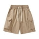 thumbnail image 1 of Puntoco Pantalones Cortos Cargo Casuales Para Hombre, Color Sólido, Con Cordón, Cintura Elástica, Pantalones Deportivos Con Bolsillos, 1 of 2