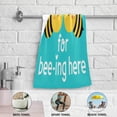 thumbnail image 5 of Cute Bee Funny Quotes Kitchen Hand Towels, Thank You for Bee-ing Here Fingertip Bath Towels Ultra Soft and Absorbent, Decorative Face Towels Dish Washcloths, 2 PCS, 28.3"x 14.4", 5 of 5