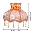 thumbnail image 2 of OULII 1Pcs Retro Style Table Lamp Shade in Brown Color for Study Room 31.00X31.00X28.00in, 2 of 8