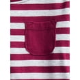 thumbnail image 2 of Wonder Nation Baby Boys Stripe Tee with Long Sleeves, Sizes 0-24 Months, 2 of 3