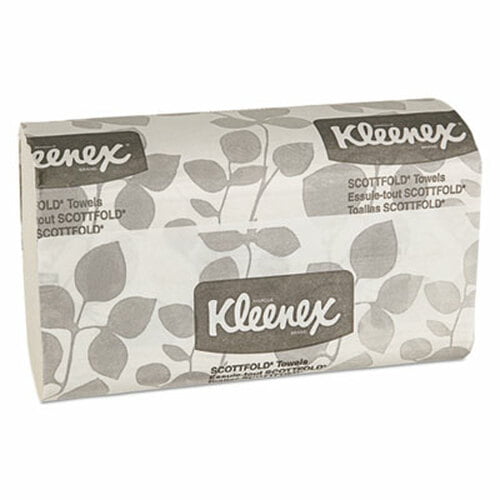 9 2/5 x 12 2/5 White Kleenex 13254 Premiere Folded Towels 120 per Pack Case of 25 Packs 