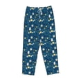 thumbnail image 6 of Uemuo Various Lights Pattern Women's Wide Leg Palazzo Lounge Pants with Pockets Light Weight Loose Comfy Casual Pajama Pants-XX-Large, 6 of 9