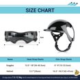 thumbnail image 3 of Set de Gafas y Casco para Perros PETLESO para Perros Pequeños Negro, 3 of 7