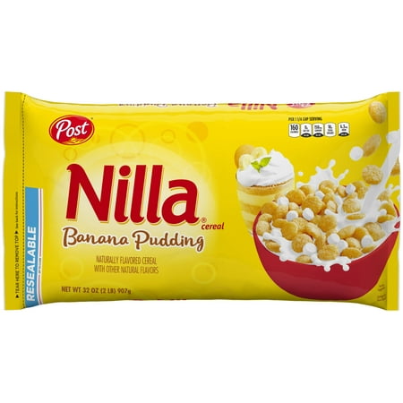 Post Nilla Wafer Cereal, Banana Pudding, 32 Oz