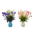 thumbnail image 2 of Artificial Fish  Flower, Glowing  Simulation Aquarium Fake Flower With Vase For Office For Living Room, 2 of 8