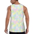 thumbnail image 3 of Fotbe Color Rabbit Pattern Men's Quick Dry Workout Tank Top Gym Muscle Tee Fitness Bodybuilding Sleeveless T Shirt Breathable Workout Shirt-Medium, 3 of 9