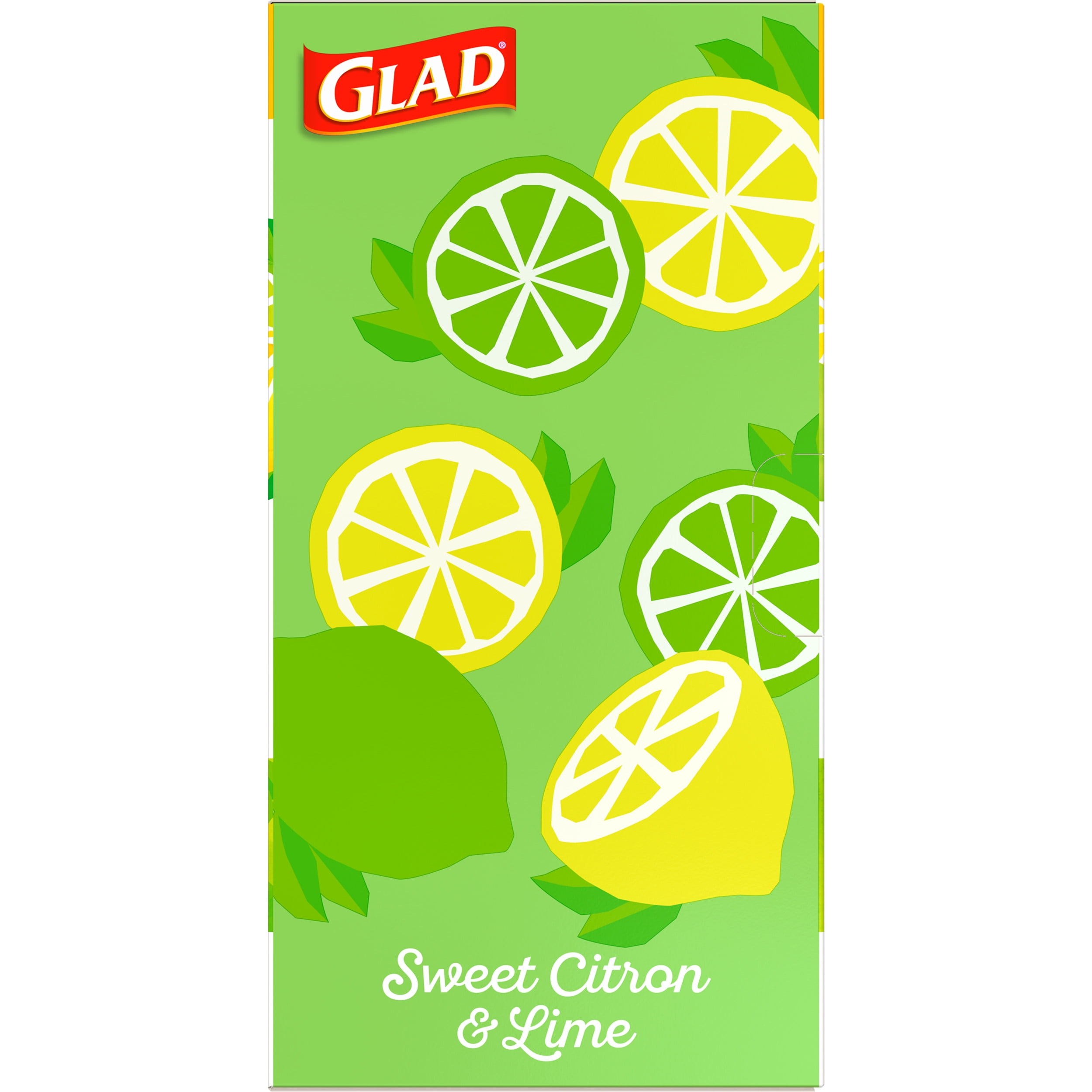 Glad Forceflex Plus Sweet Citron & Lime 13 gal Drawstring Trash Bags (45  ct) Delivery - DoorDash