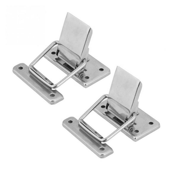 2Pcs Stainless Steel Latch Hasp Lock for Cabinet Case Spring Loaded Latch Catch Toggle hasp wooden box lock furniture hardware