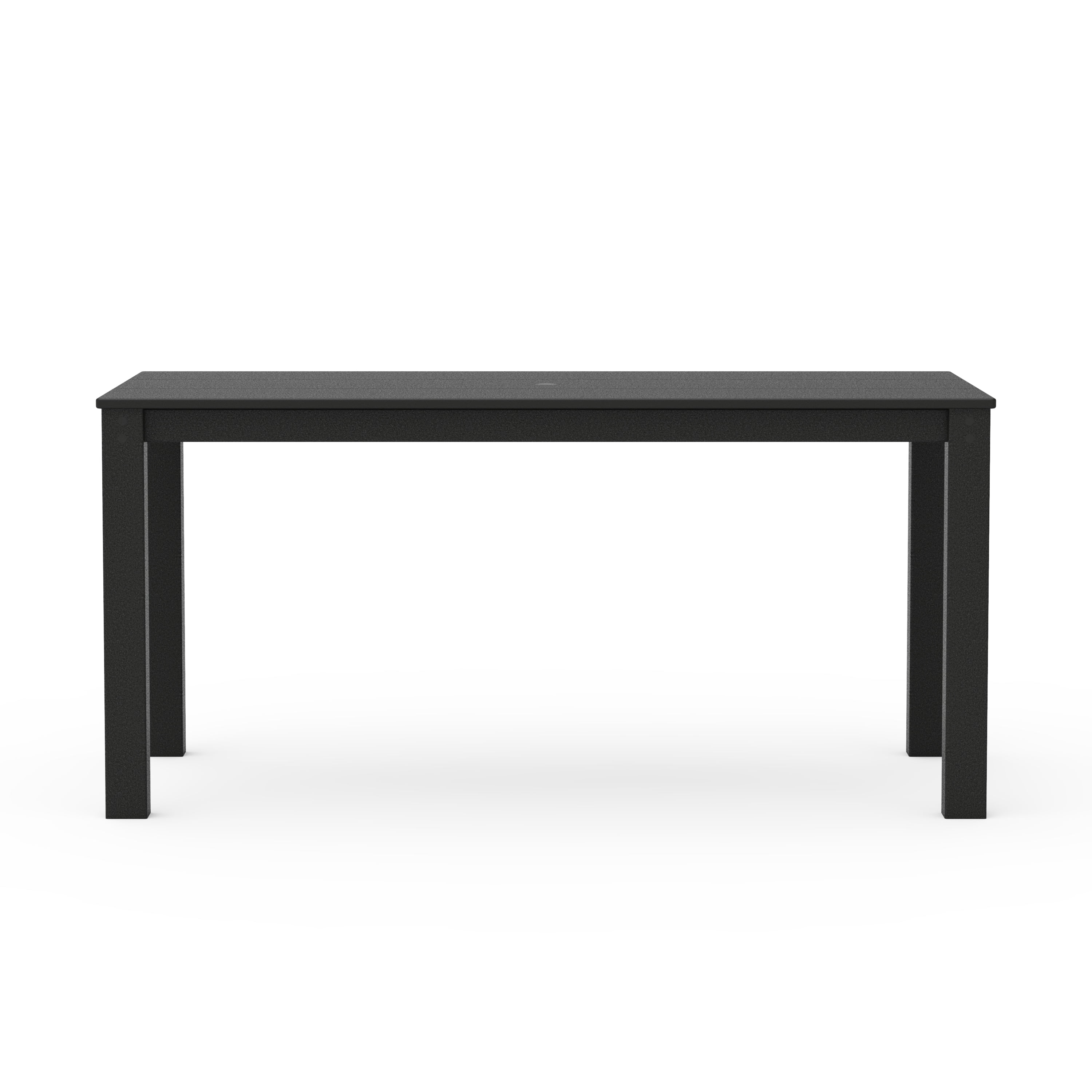 Better Homes & Gardens by POLYWOOD Southlake 34" x 64" Outdoor Dining Table, All-Weather HDPE, Patio, Black