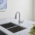 thumbnail image 4 of Grohe 33 870 Bridgeford Pull-Down Spray Kitchen Faucet - Chrome, 4 of 7