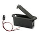thumbnail image 2 of Case de soporte de batería profesional de 9V para recogida de bajo de guitarra activa con cable de batería (negro), 2 of 6