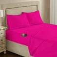 thumbnail image 4 of The Great American Store's 600 Thread Count 100% Cotton Solid Fitted Sheet Side Pocket/Pouch Organizer (Pack of 12, Cal King, Hot Pink)- Smooth & Durable Quality - Luxury Bedding, 4 of 5