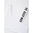 thumbnail image 5 of iEFiEL Kids Girls 2Pcs Active Set Dance Sports Outfit Racerback Vest with Booty Shorts Activewear Black Geometry 6, 5 of 7