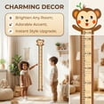 thumbnail image 3 of REGALWOVEN Cartoon Animals Height Chart Sticker, Peel and Stick Growth Chart with Age and Average Height Markings for Teens Baby Bedroom Brown 66.1 x 8.3 Inch, 3 of 7
