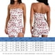 thumbnail image 2 of Vestido Vestido palabra de honor con estampado floral para mujer, traje de fiesta con cremallera y abertura lateral (rosa claro XL) Cgtredaw Rosa claro T XL para Mujer, 2 of 6