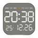 thumbnail image 1 of Reloj de pared digital con alarma, práctico y multifuncional, con semana, mes y fecha. Concha negra, 1 of 8