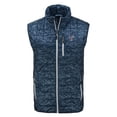 thumbnail image 2 of Men's Cutter & Buck  Navy Texas Rangers Rainier PrimaLoft- Eco Insulated Full-Zip Printed Puffer Vest, 2 of 3