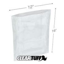 International Plastics PB41216 12 x 16 in. Clear Poly Bags, 0.004 Gauge - Case of 500