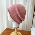 thumbnail image 4 of CoCopeaunt Autumn And Winter Pile Caps With Rolled Edges,Women With Korean Version Of Fashion Loose Thin Cold Cap, Baotou Knitting Wool Cap, 4 of 6
