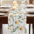 thumbnail image 3 of Table Runners 60 Inches Long Dress Scarves, Spring Daisy Farmhouse Kitchen/Dining Table Runner, Small Coffee Tablerunners, Farmhouse Country Flower Leaf Plant Wood Grain 13x60 Inch, 3 of 9