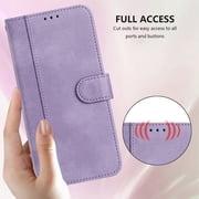 Case for MOTO E22i 4G Wallet Phone Cover with Wrist Strap, Card Slots and Cash Pocket, PU Leather Magnetic Closure and Anti-Drop Stand Flip Protective Shockproof Case