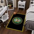 thumbnail image 4 of Ottomanson US ARMY Logo Non-Slip Rubberback 3x5 Machine Washable Area Rug, 3'3" x 5', Black/Yellow, 4 of 8