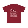 thumbnail image 2 of Chef Definition Funny Line Saying Cook Cooking Gifts Chefs T-Shirt, 2 of 2