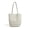 white, variant on Genuine Leather Cowhide Tote Bag, Women's Retro Woven Bucket Purse with Pouch