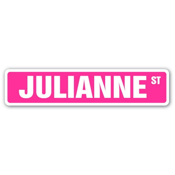 JULIANNE Street Sign Childrens Name Room Sign | Indoor/Outdoor |  18" Wide