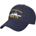 thumbnail image 1 of USS Donald Cook DDG 75 Flag-Baseball Caps-Denim Hats Cowboy Knit hat Fisherman's hat, 1 of 8