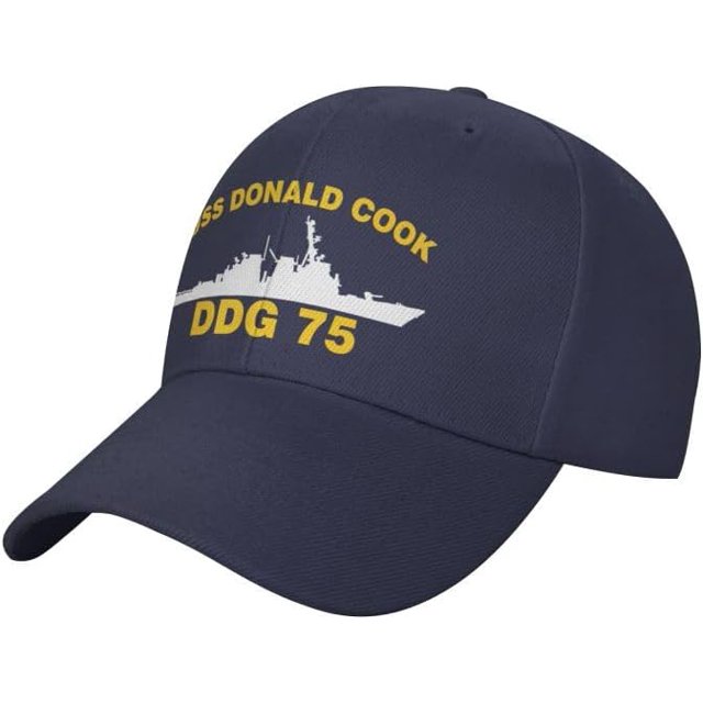 USS Donald Cook DDG 75 Flag-Baseball Caps-Denim Hats Cowboy Knit hat Fisherman's hat