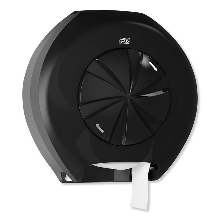 High Capacity Bath Tissue Roll Dispenser for OptiCore, 16.62 x 5.25 x 9.93, Black High Capacity Bath Tissue Roll Dispenser for OptiCore, 16.62 x 5.25 x 9.93, Black