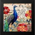 thumbnail image 2 of Peacock Decore I 12x12 Black Modern Framed Museum Art Print Titled - Art Licensing Studio, 2 of 5
