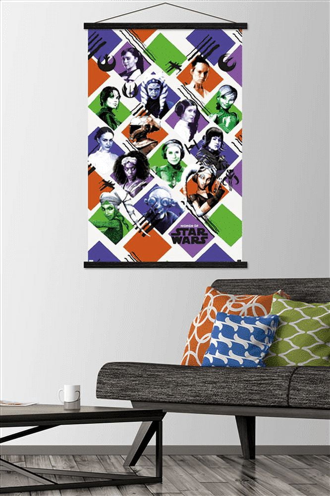 Star Wars: Saga - Women of Star Wars Wall Poster with Magnetic Frame, 22.375" x 34"