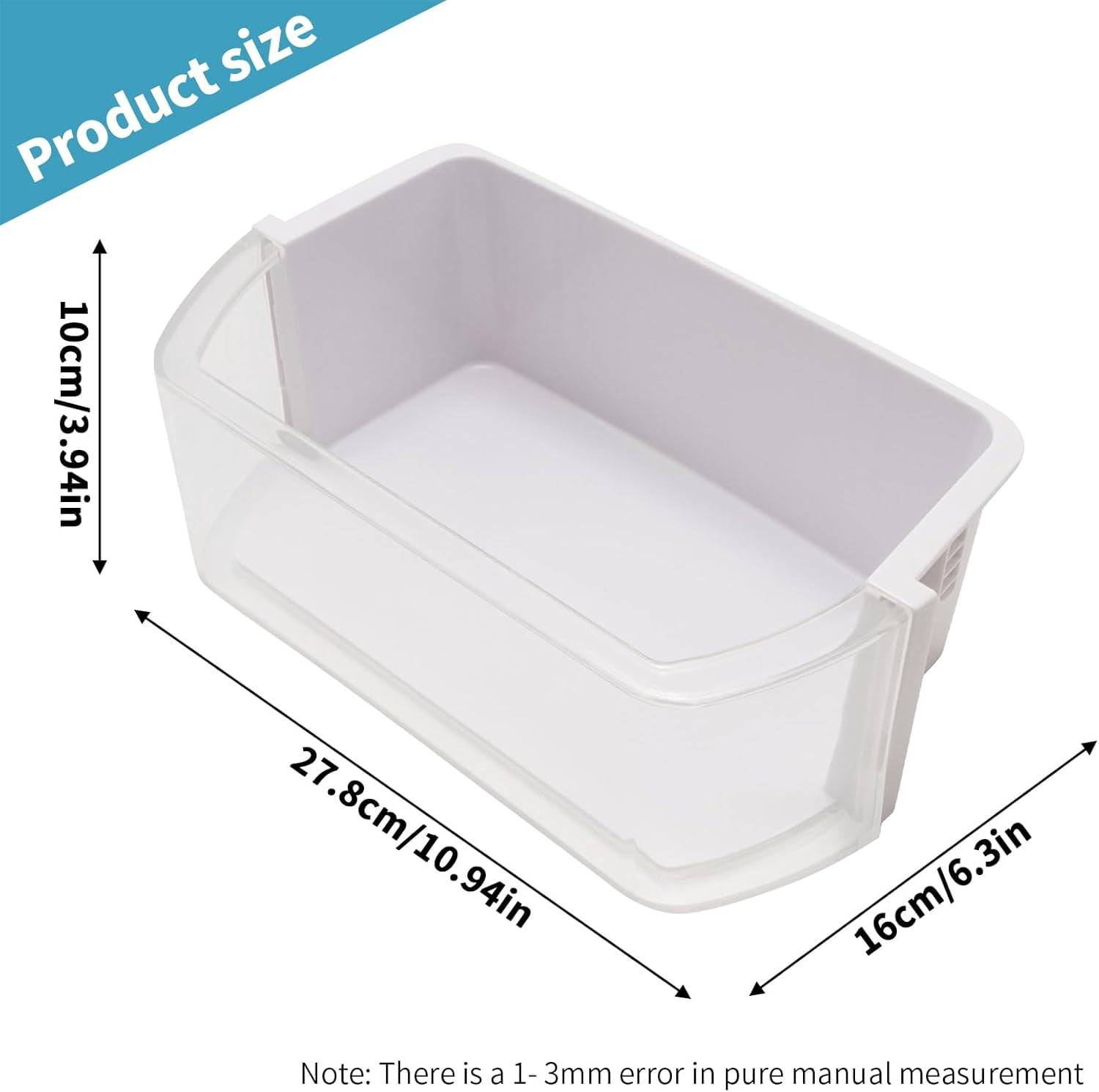 DA97-12935A Door Bin, Replacement for Samsung Refrigerator RF220NCTASP RF220NCTASR RF220NCTABC RF221NCTASP RF221NCTASR RF221NCTABC, Replaces AP5651846