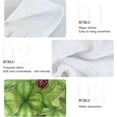 thumbnail image 5 of GZHJMY Watercolor Green Irish Shamrock Four Leaf Clover with Ladybug Water Drop St Patricks Day Kitchen Hand Towels with Hook & Loop Set of 2 Absorbent Bath Hand Towel Hanging Tie Towel, 5 of 7