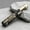 Golden, variant on (No Fuel Included) Metal Lighter, Classic Checkered Pattern Cylinder Refillable Fuel Jet Blue Flame Lighter with Heat Dissipation, Made of Zinc Alloy, Easier to Use for Better Camping Barbecue