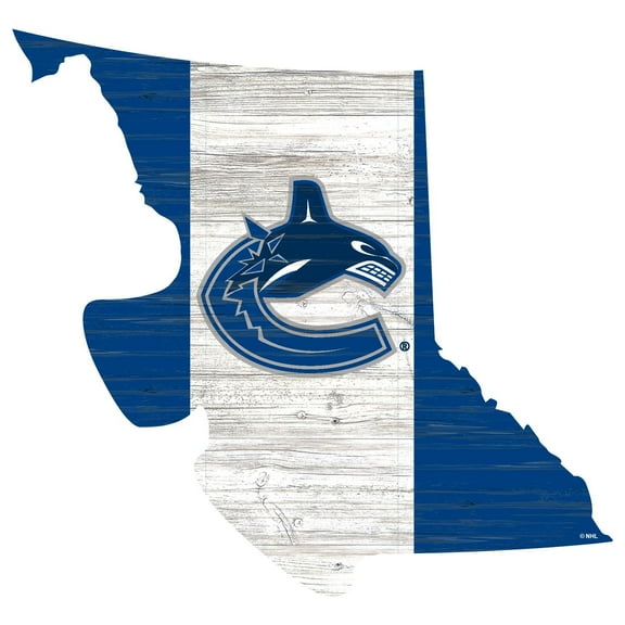 Vancouver Canucks 18'' x 18'' Flag Cutout Sign