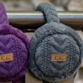 thumbnail image 6 of C.C Cable Knit Winter Earmuffs Adjustable Ear Covers for Cold Weather, Beige, 6 of 30
