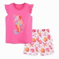 thumbnail image 7 of mgoYE Baby Boy Clothes 12-18 Months Toddler Girl Causal Outfits Summer Short Sets Cartoon Cotton Top and Shorts Clothing Set|Hot Pink 6-7 Years, 7 of 7