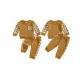 thumbnail image 2 of BemeyourBBs Toddler Baby Boy Girl Spring Fall Winter Outfits Waffle Knit Checkerboard Patchwork Long Sleeve Crewneck Pullover Swetshirt Top Jogger Pants Set 2pcs Sweatsuit Clothes, 2 of 9